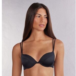 Intimissimi Black Silk “push-up” bra 36B